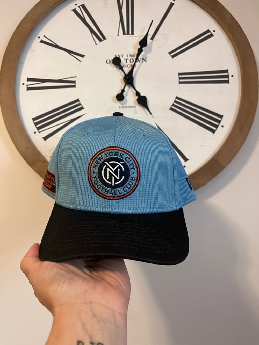New Era Light Blue and Black NYCFC Snapback Hat